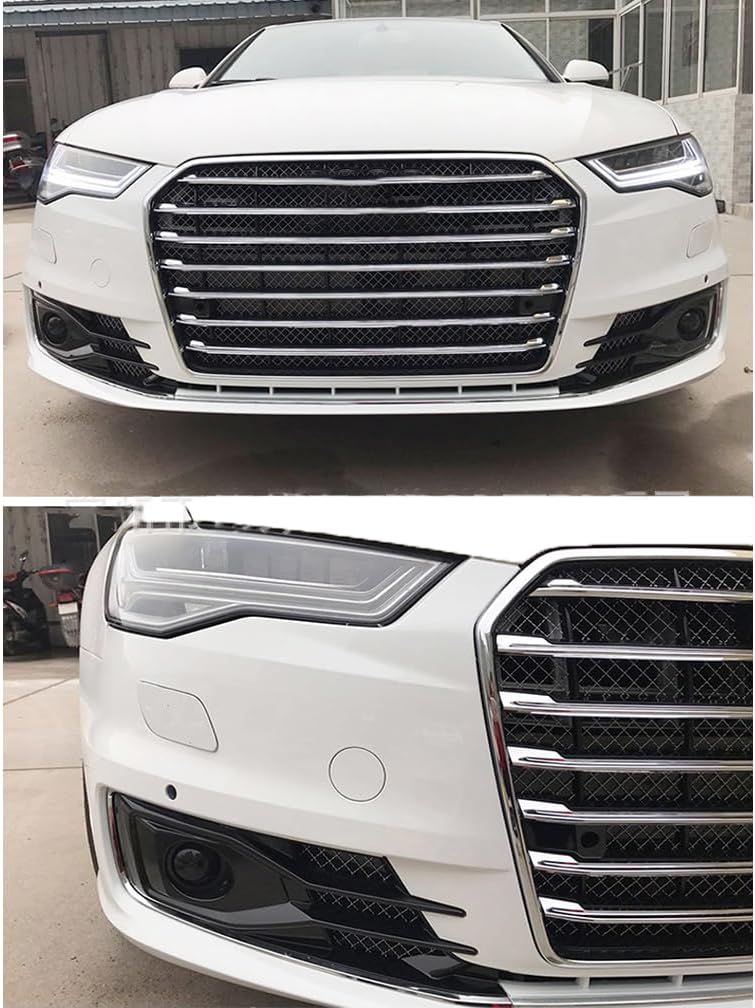 Car Upper Bumper Hood Mesh Grid for Audi A6L W12 2012-2018 C7 PAW12