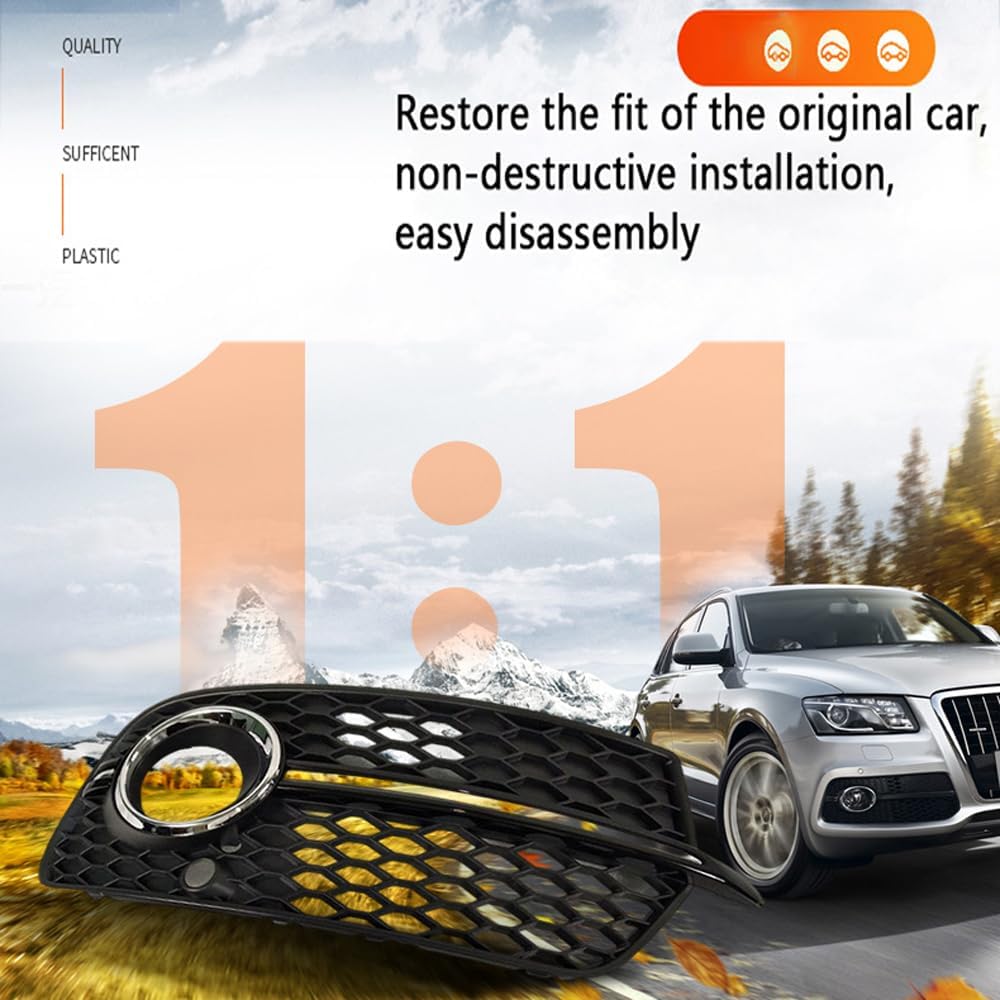 Car Upper Bumper Hood Mesh Grid for Audi Q5 SQ5 2013-2017