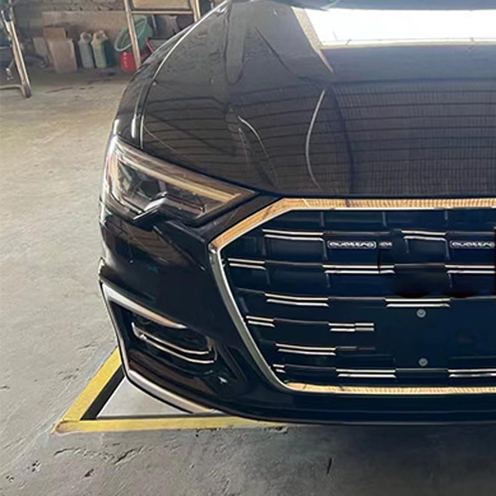 Car Upper Bumper Hood Mesh Grid for Audi A6L C8 2019-2023