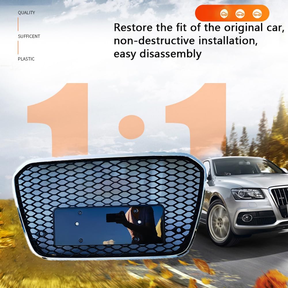 Car Upper Bumper Hood Mesh Grid for Audi A6 RS6 A6L 2013 2014 2015