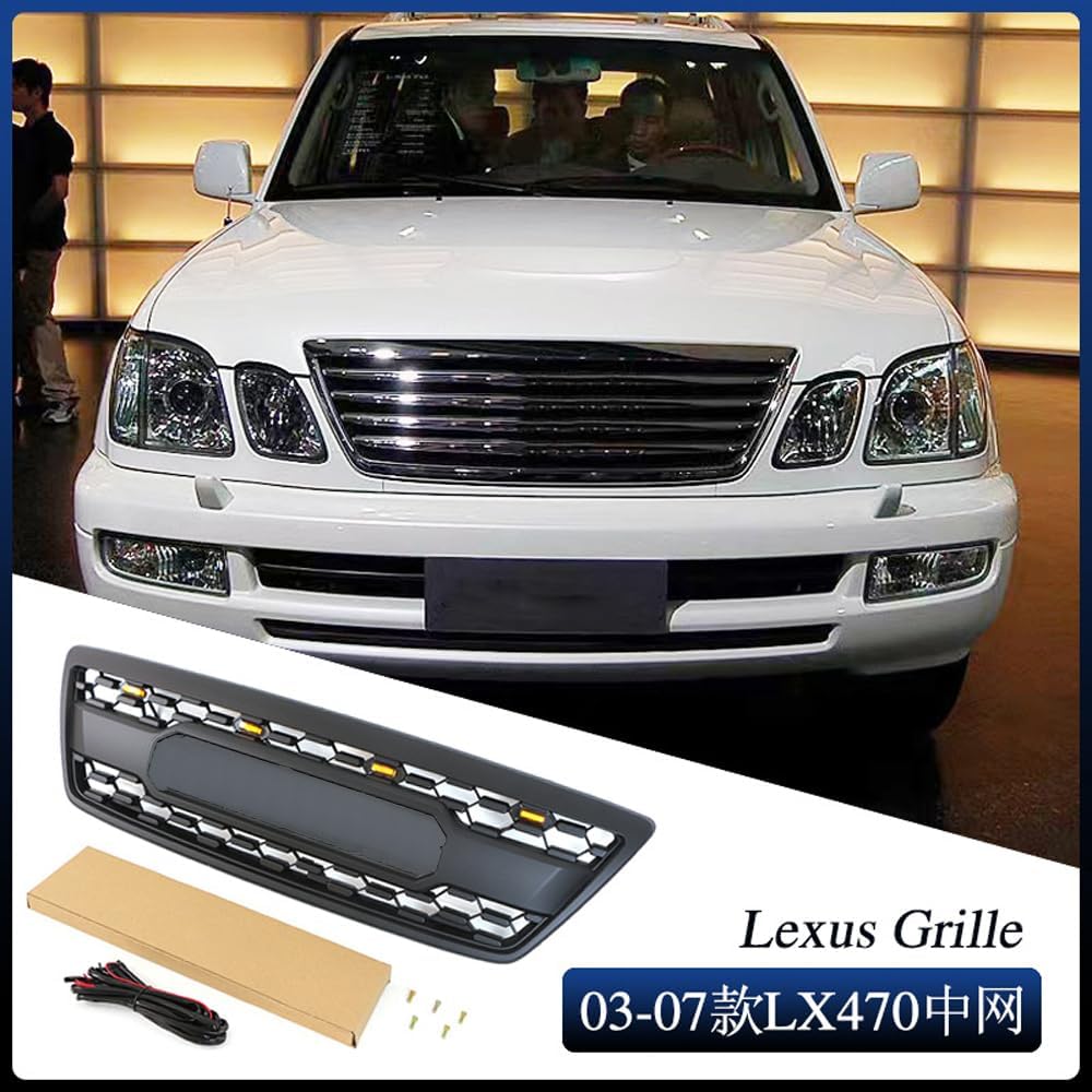 Car Upper Bumper Hood Mesh Grid for Lexus LX470 2003-2007