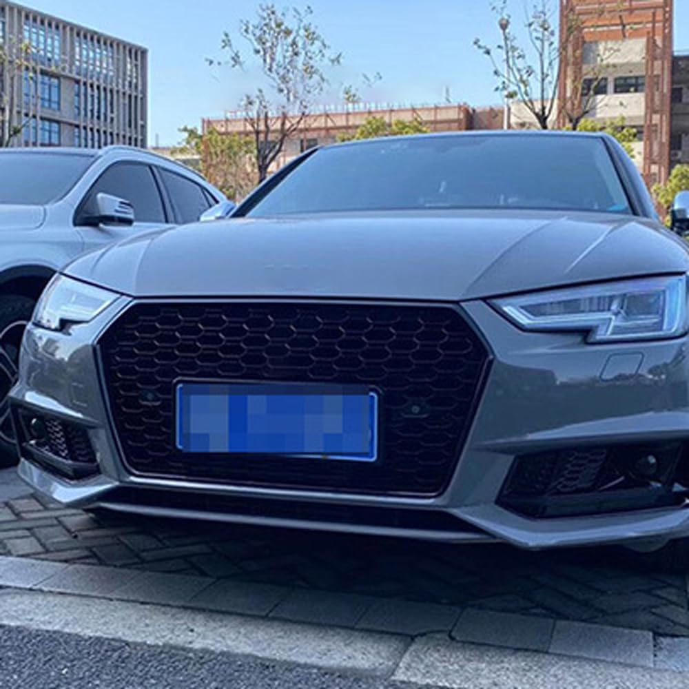Car Upper Bumper Hood Mesh Grid for Audi A4L RS4 2017 2018 2019 A4 RS4