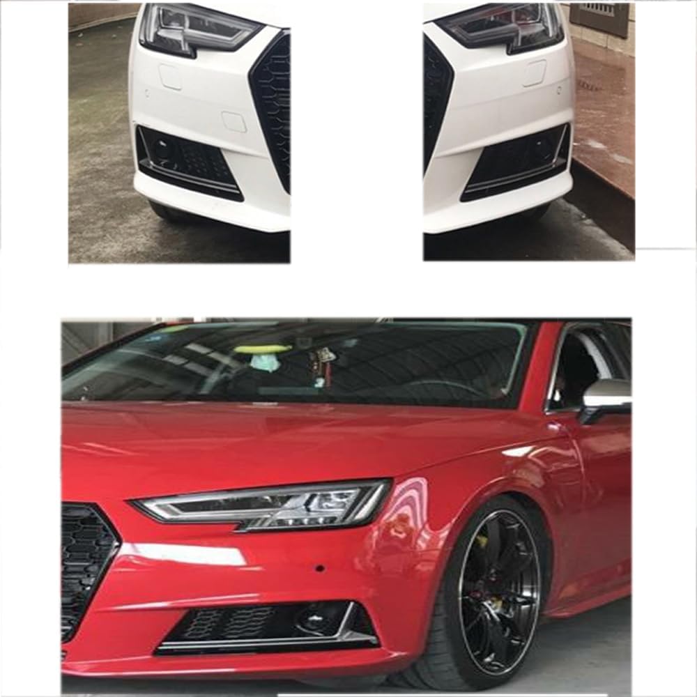 Car Upper Bumper Hood Mesh Grid for Audi A4L RS4 2017 2018 2019 A4 B9