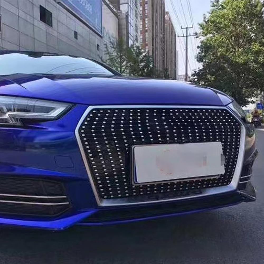 Car Upper Bumper Hood Mesh Grid for Audi A4L RS4 2017 2018 2019 B9 S4