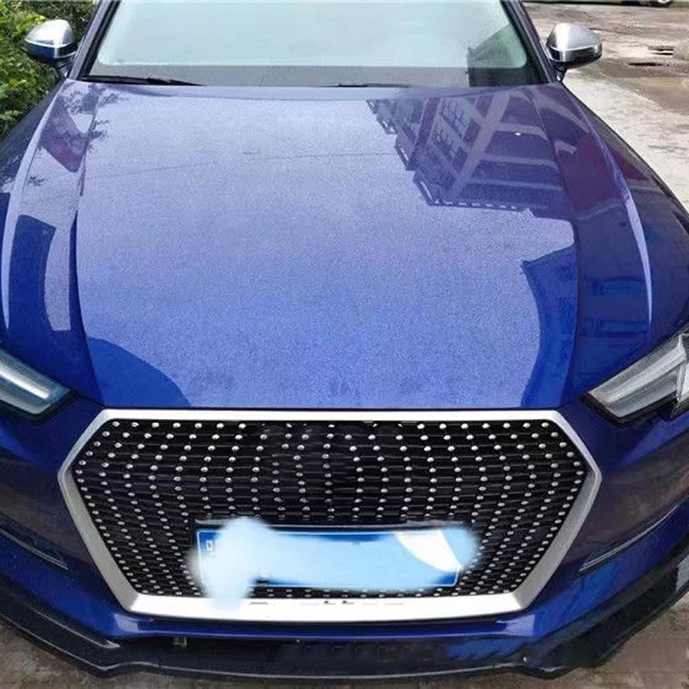 Car Upper Bumper Hood Mesh Grid for Audi A4L RS4 2017 2018 2019 B9 S4