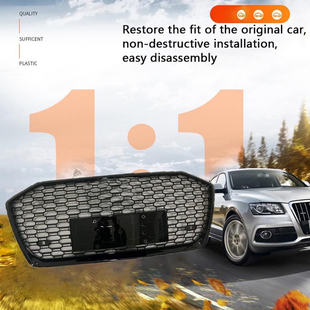 Car Upper Bumper Hood Mesh Grid for Audi A6L C8 RS6 2019-2023 A6