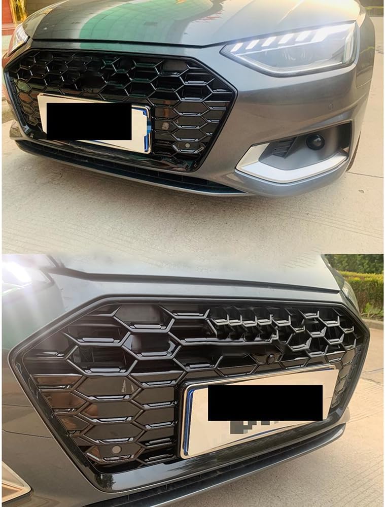 Car Upper Bumper Hood Mesh Grid for Audi A4 S4 2020 2021