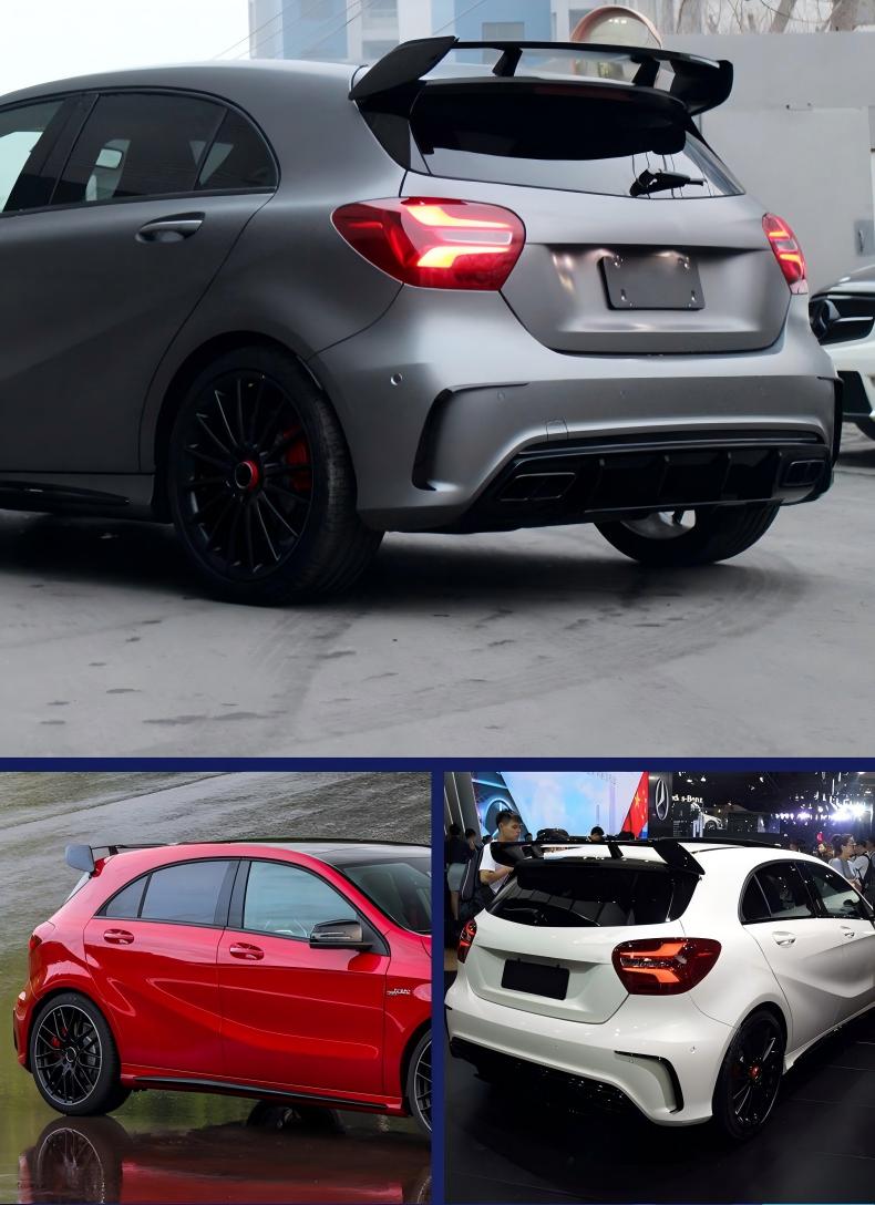 Car Rear Spoiler for Mercedes-Benz A-Class W176, A180, A200, A260, A45, AMG (2013-18)