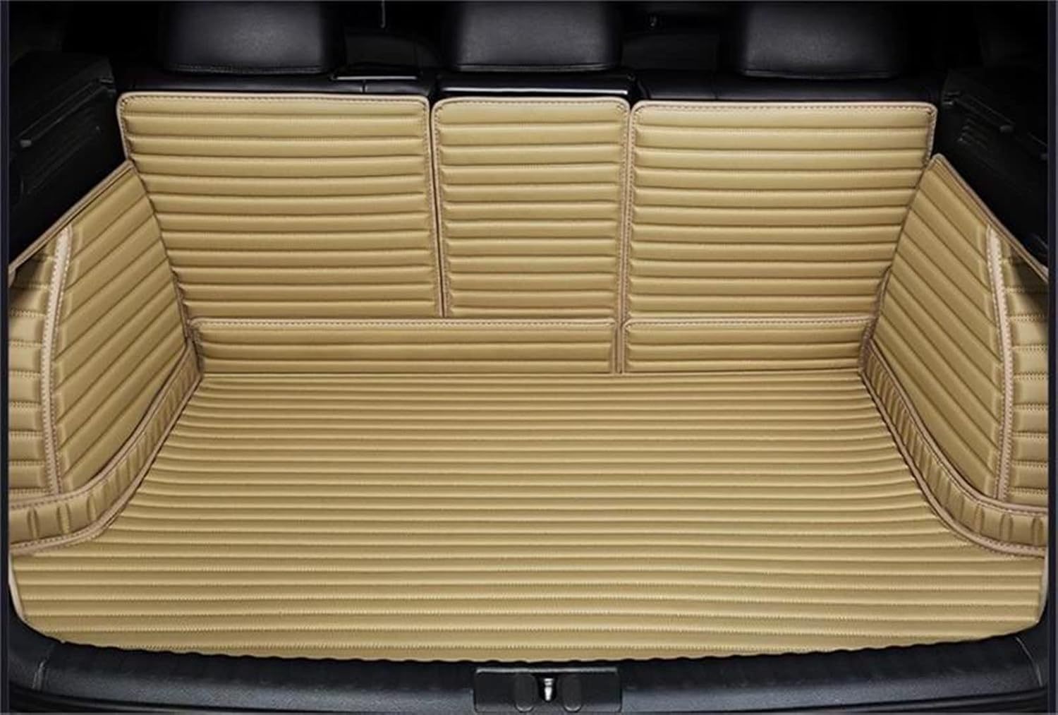 Custom horizontal stripe full coverage cargo liner for all Tesla models