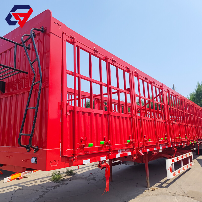 مقطورة مسطحة بسياج 3 محاور