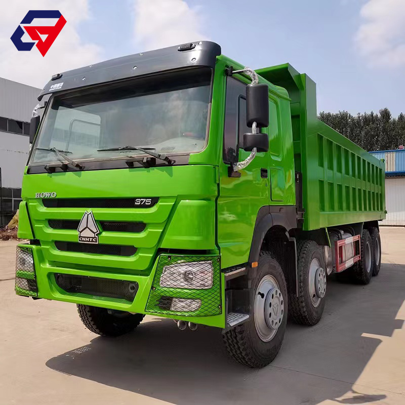Sinotruk Howo 375HP 8x4 12 roues Camion à benne basculante Chargement 50 Tonnes