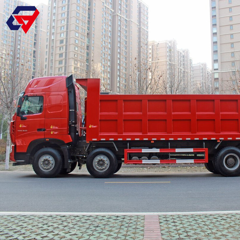 Sinotruk Howo T7H 540HP Camion Lourd 8x4 8.5m Benne Basculante