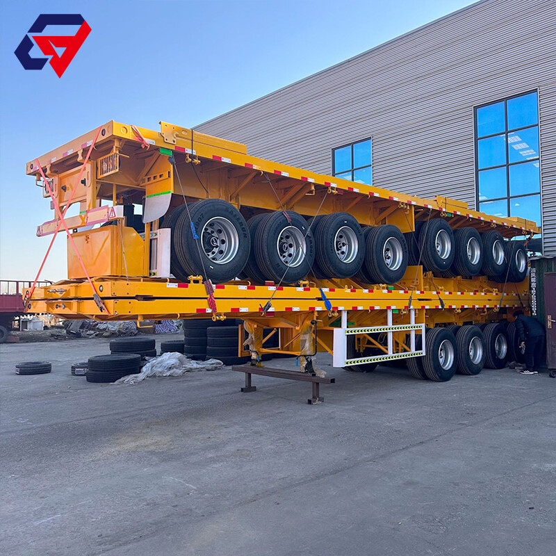 70 Ton 4 Essieux Plateforme Remorque