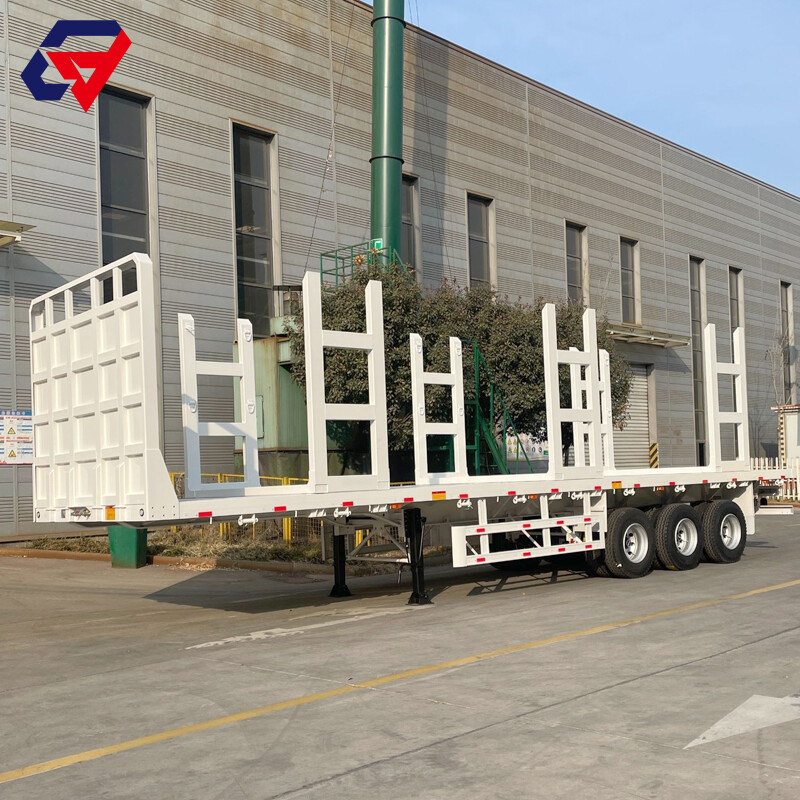 Semi-remorque pour transport de bois