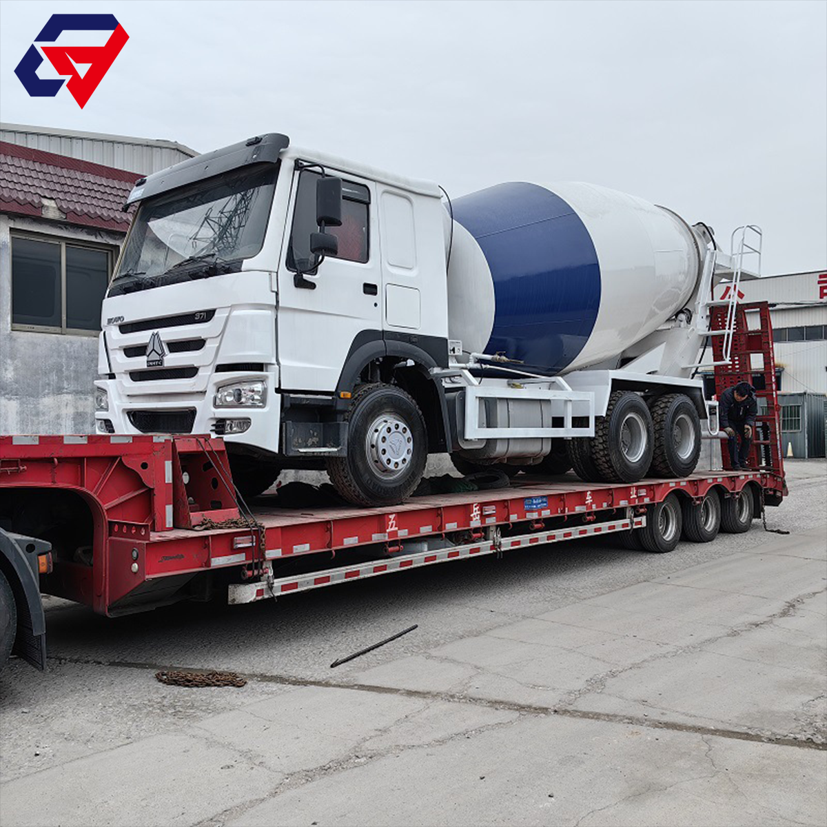 Exportation de camion malaxeur Sinotruk Howo 371 6x4