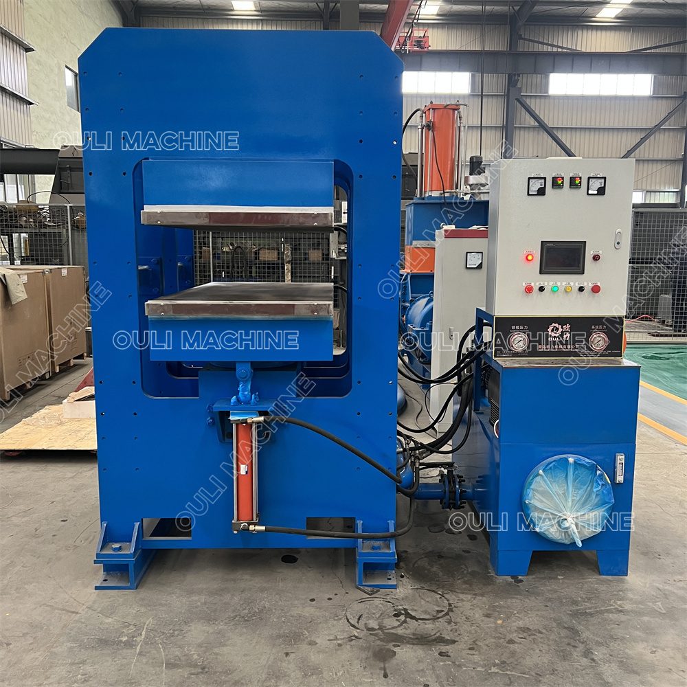 Frame structure vulcanizing press machine