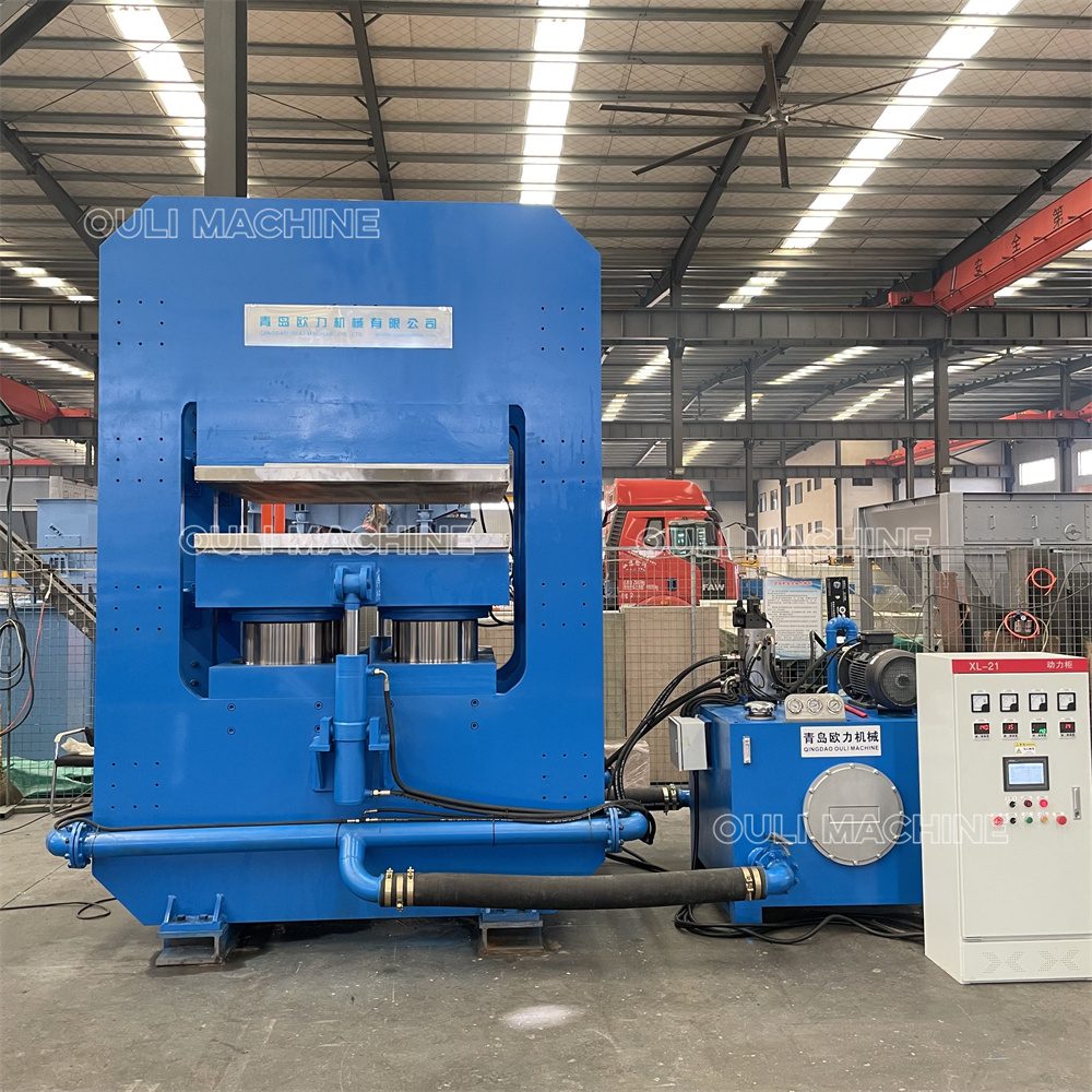 Frame structure vulcanizing press machine