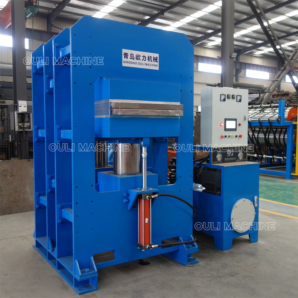 Frame structure vulcanizing press machine