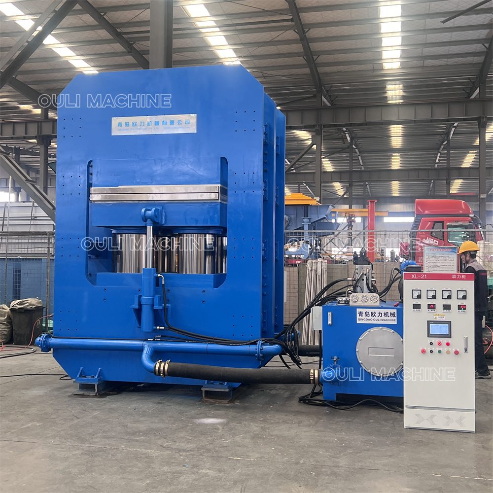 Frame structure vulcanizing press machine