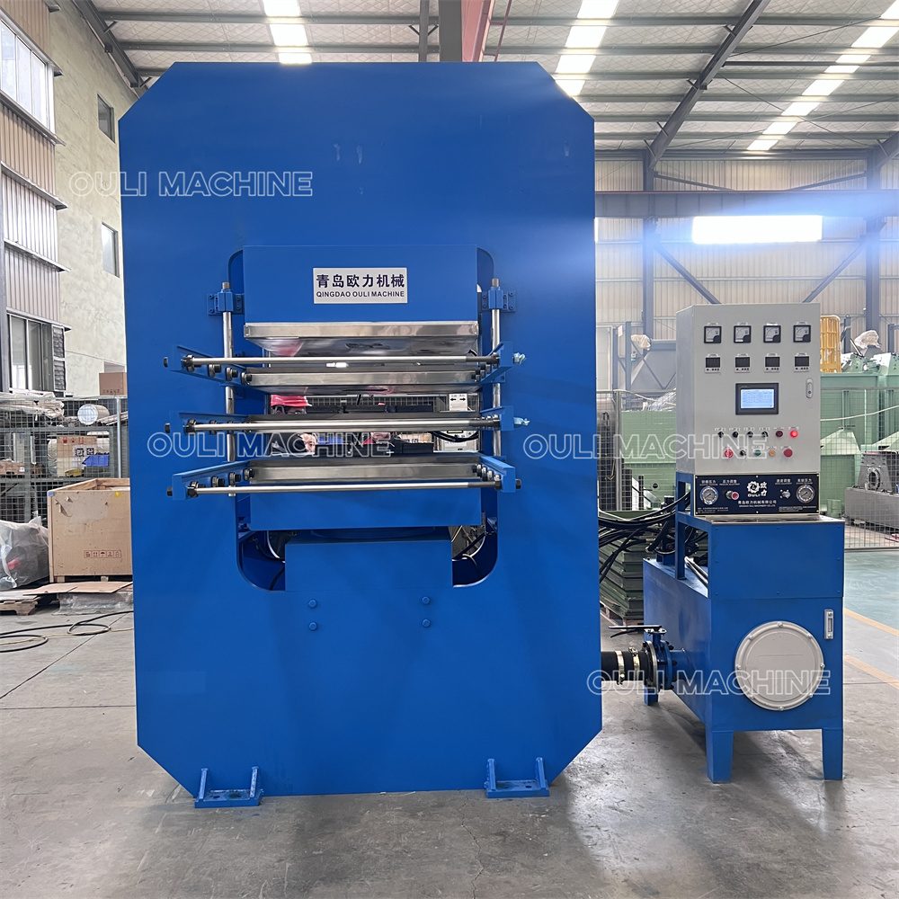 Frame structure vulcanizing press machine