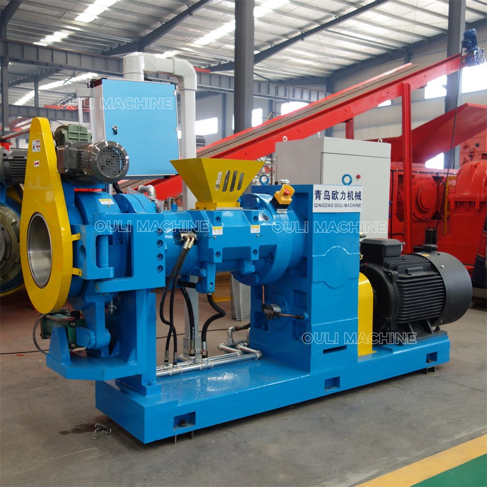 Rubber strainer machine