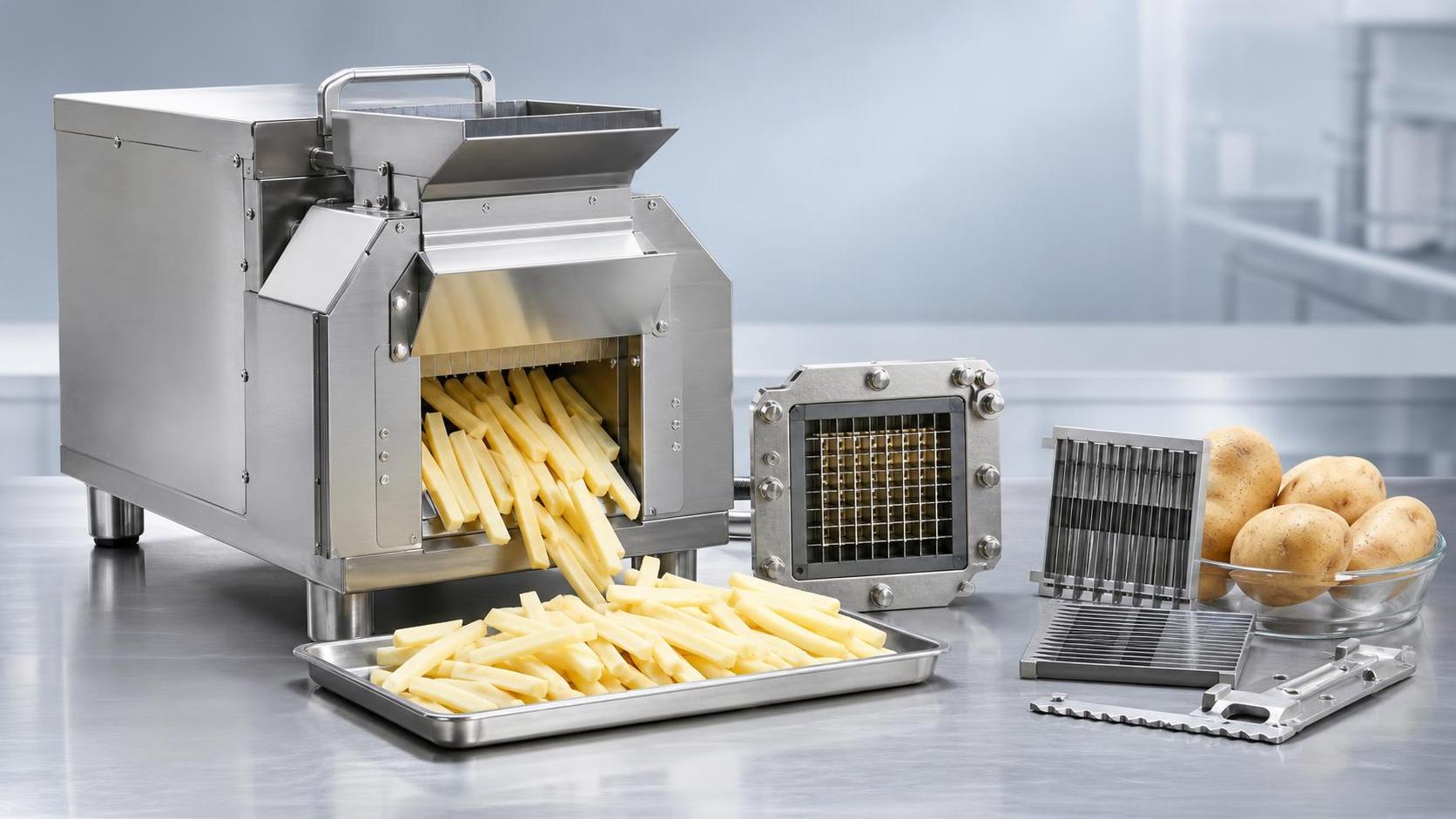 Quelle configuration de lames est la mieux adaptée à un coupe-frites professionnel ?