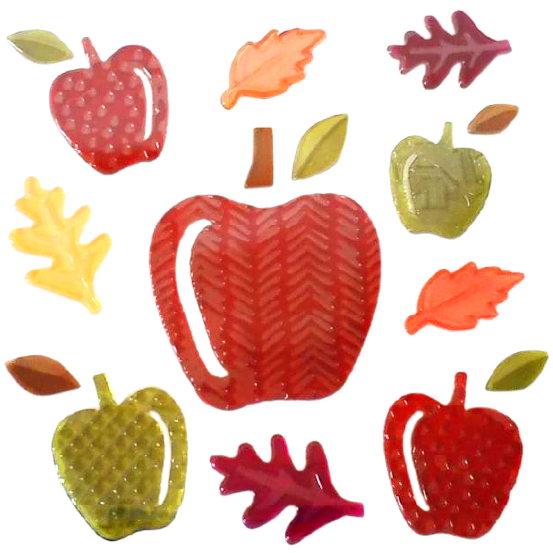 6 hojas de adhesivos de gel otoñales para ventanas de vidrio, adhesivos de gel de otoño y Acción de Gracias, hojas de Hola otoño, calabaza para decoración de ventanas de vacaciones de otoño