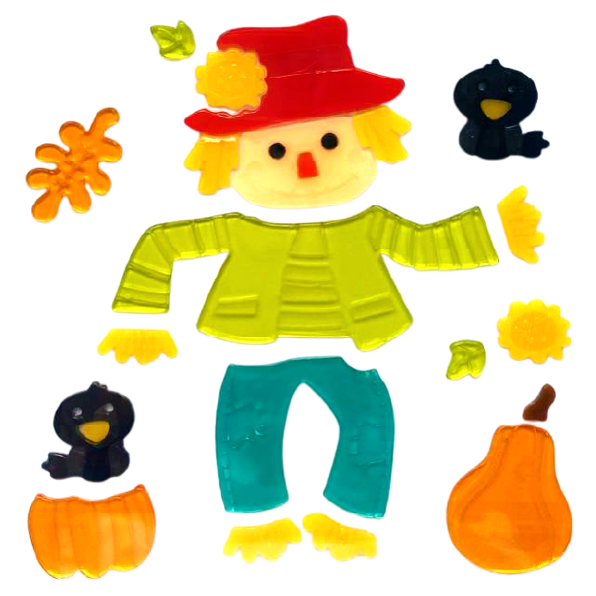 Adhesivos de gel otoñales para ventanas de vidrio, adhesivos de gel para Acción de Gracias, Hola otoño hojas, calabaza para decoración de ventanas de fiestas de otoño