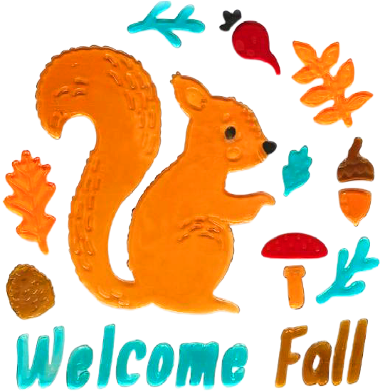 Adhesivos de gel otoñales para ventanas de vidrio, adhesivos de gel para Acción de Gracias, Hola otoño hojas, calabaza para decoración de ventanas de fiestas de otoño