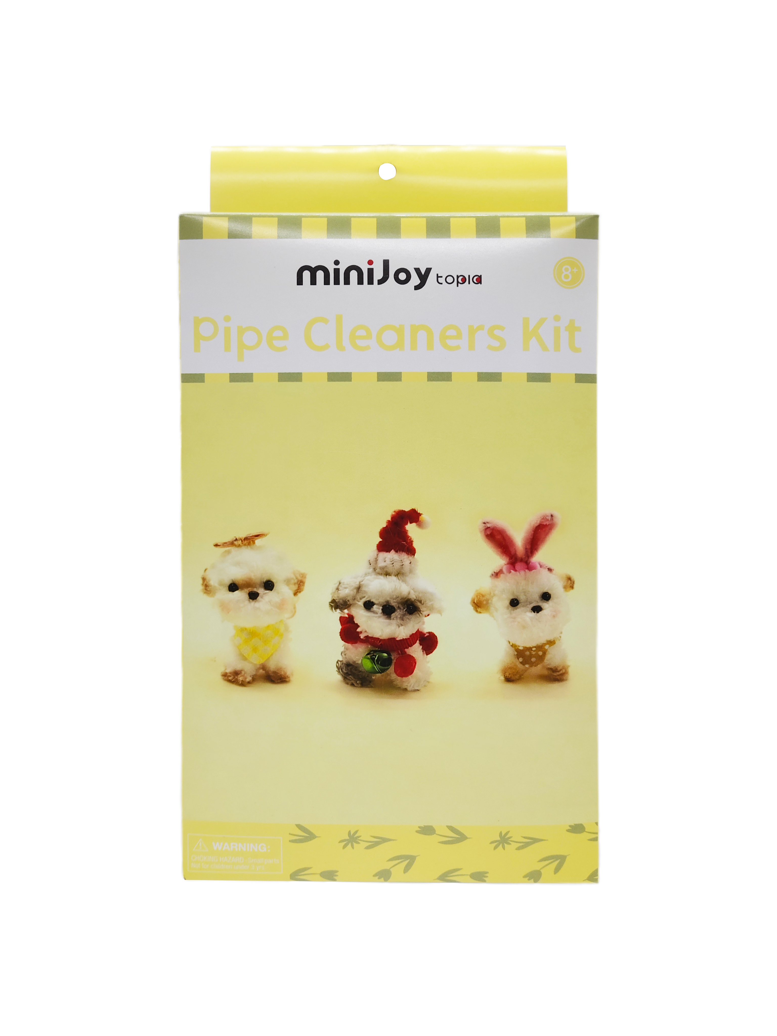 Kit de manualidades para perro con limpiapipas, juego DIY 3 en 1 de cachorros disfrazados con tallos de chenilla y atuendos de ángel, Navidad y conejo, suministros artísticos creativos para decoración de habitaciones, kit de manualidades a granel para niños y adultos, juego de regalo para amantes de los perros