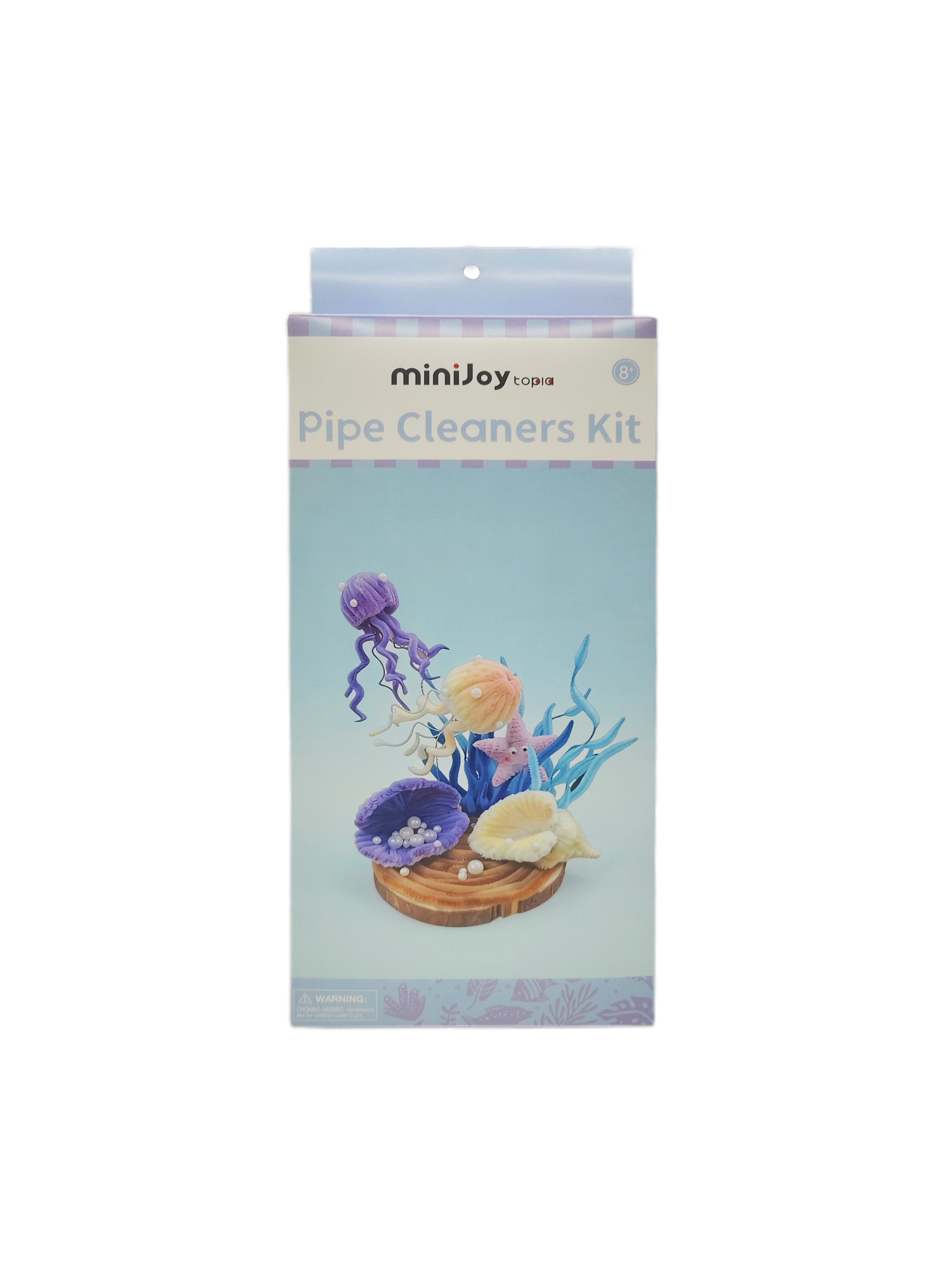 Kit de manualidades de diorama oceánico con limpiapipas, set DIY de escena submarina con medusas, estrellas de mar y conchas, suministros de arte creativos para decoración de habitaciones, kit de manualidades al por mayor para niños y adultos, regalo único para amantes del océano