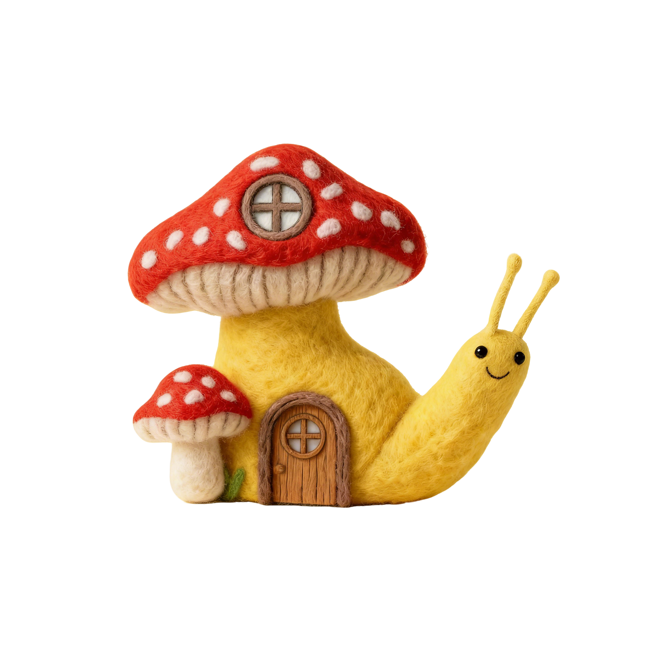 Kit DIY de fieltro de aguja de animales y plantas adorables OEM ODM, set inicial de fieltro de lana con rana, caracol, erizo y monstera del bosque, con instrucciones, patrones, caja y logotipo personalizados, kit de manualidades hecho a mano para adultos principiantes, regalo y decoración de mesa para el hogar