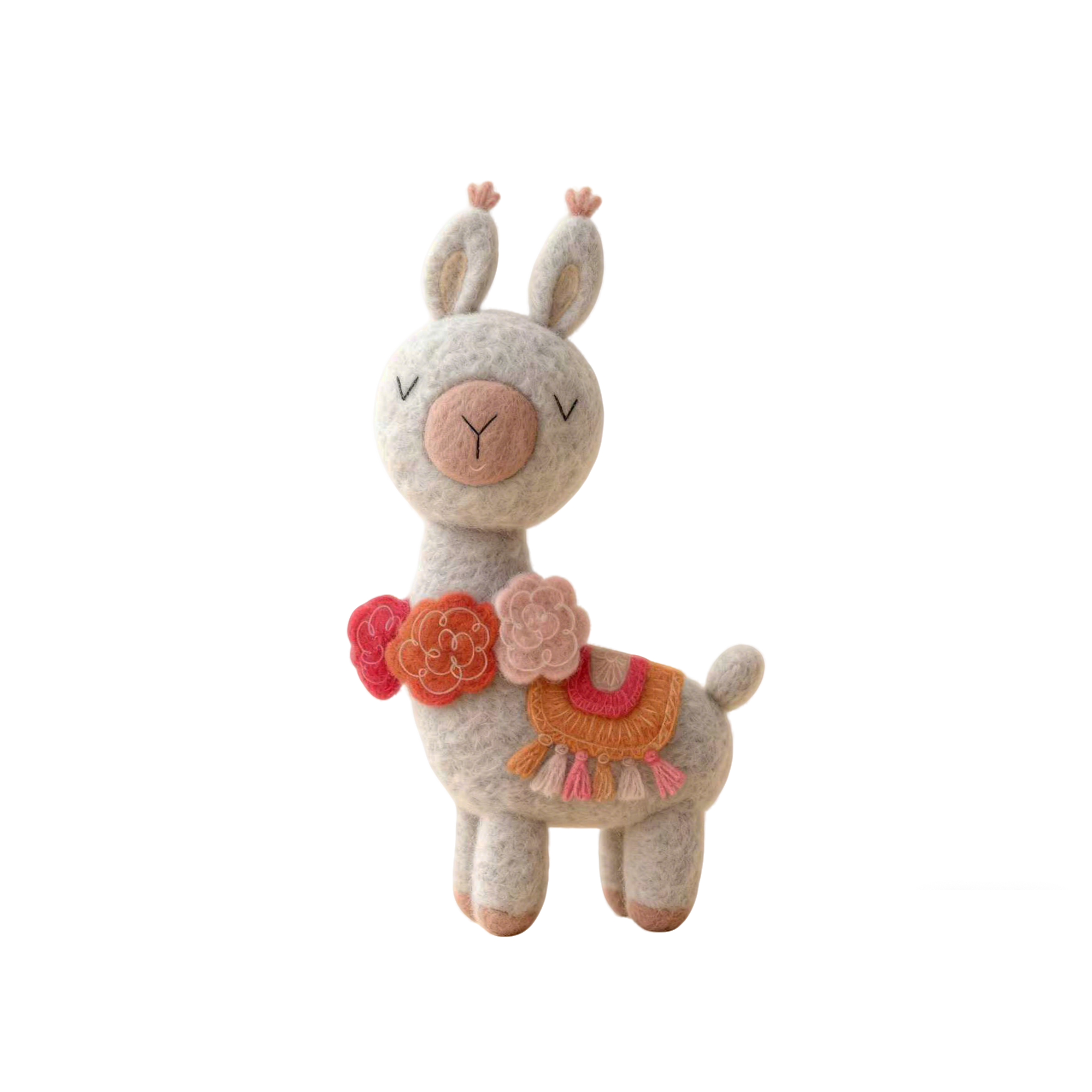 Kit de afieltrado con aguja de llama bohemia, set de manualidades de fieltro de lana DIY con herramientas, esterilla de espuma e instrucciones, kit de muñeco de animal apto para principiantes, decoración artesanal para habitación infantil o regalo para adultos, niños y amantes de los animales