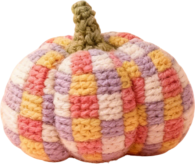 Kit de calabaza de crochet, set de amigurumi de otoño con calabazas de flores, tablero de ajedrez, estrella y lunares, kit de crochet DIY para principiantes con hilo, aguja e instrucciones, bonita manualidad decorativa de otoño para Halloween y Acción de Gracias, regalo para adultos