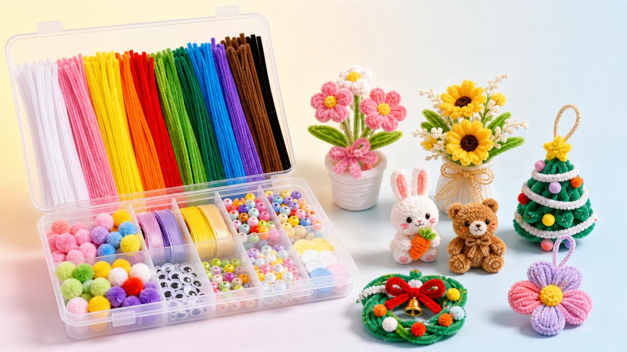 ¿Qué es un kit de manualidades con limpiapipas peludos y qué incluye? ¿Qué es un kit de manualidades con limpiapipas peludos y qué incluye?