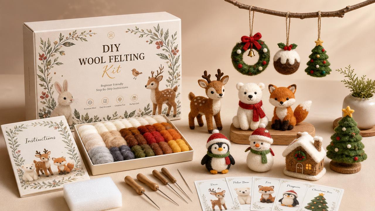 Kits de fieltro con aguja al por mayor para tiendas de regalos: ¿Qué estilos se venden mejor? Kits de fieltro con aguja al por mayor para tiendas de regalos: ¿Qué estilos se venden mejor?