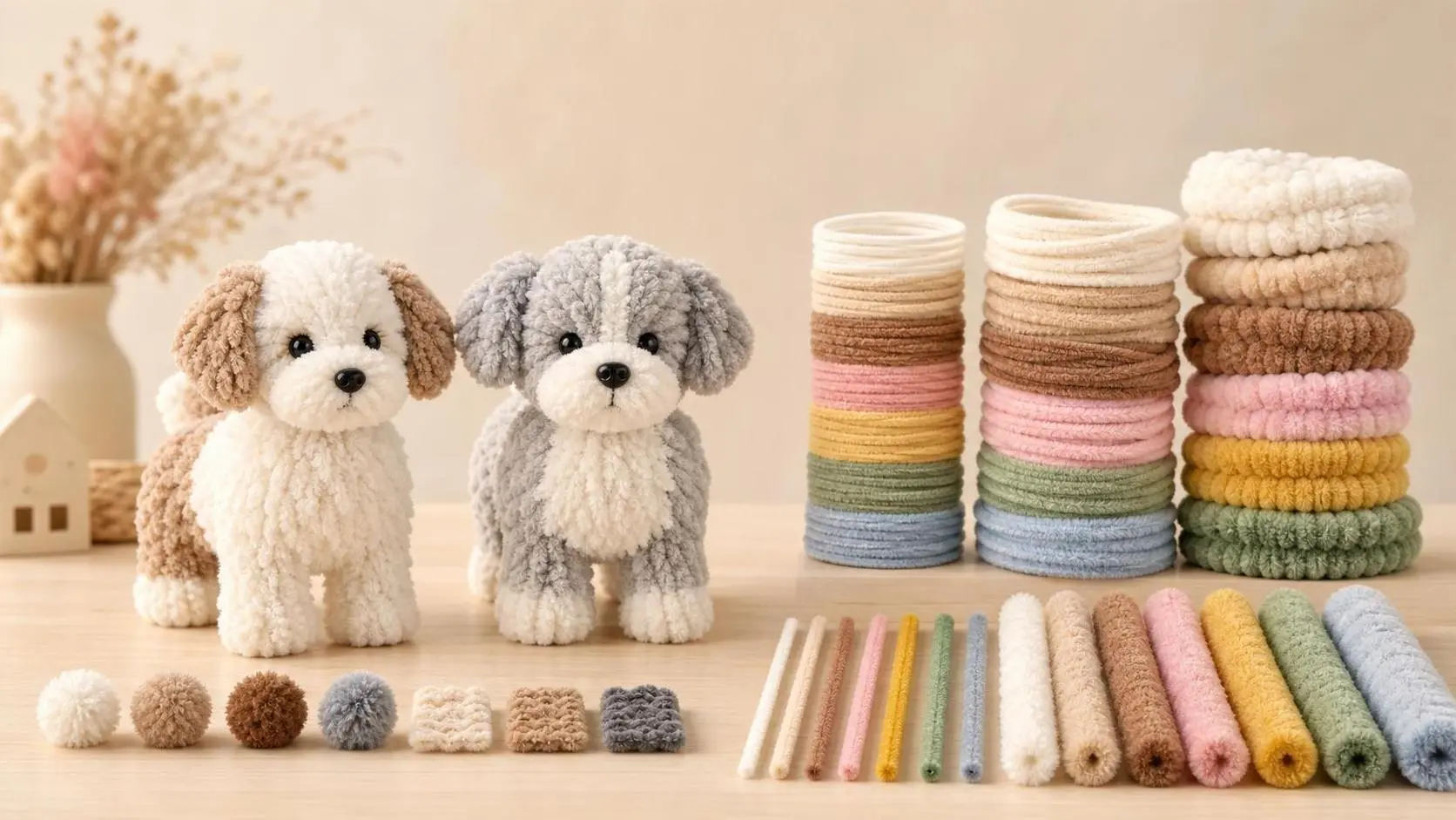 Cachorros de limpiapipas para principiantes: ¿Qué tamaños y colores de alambre chenille funcionan mejor?