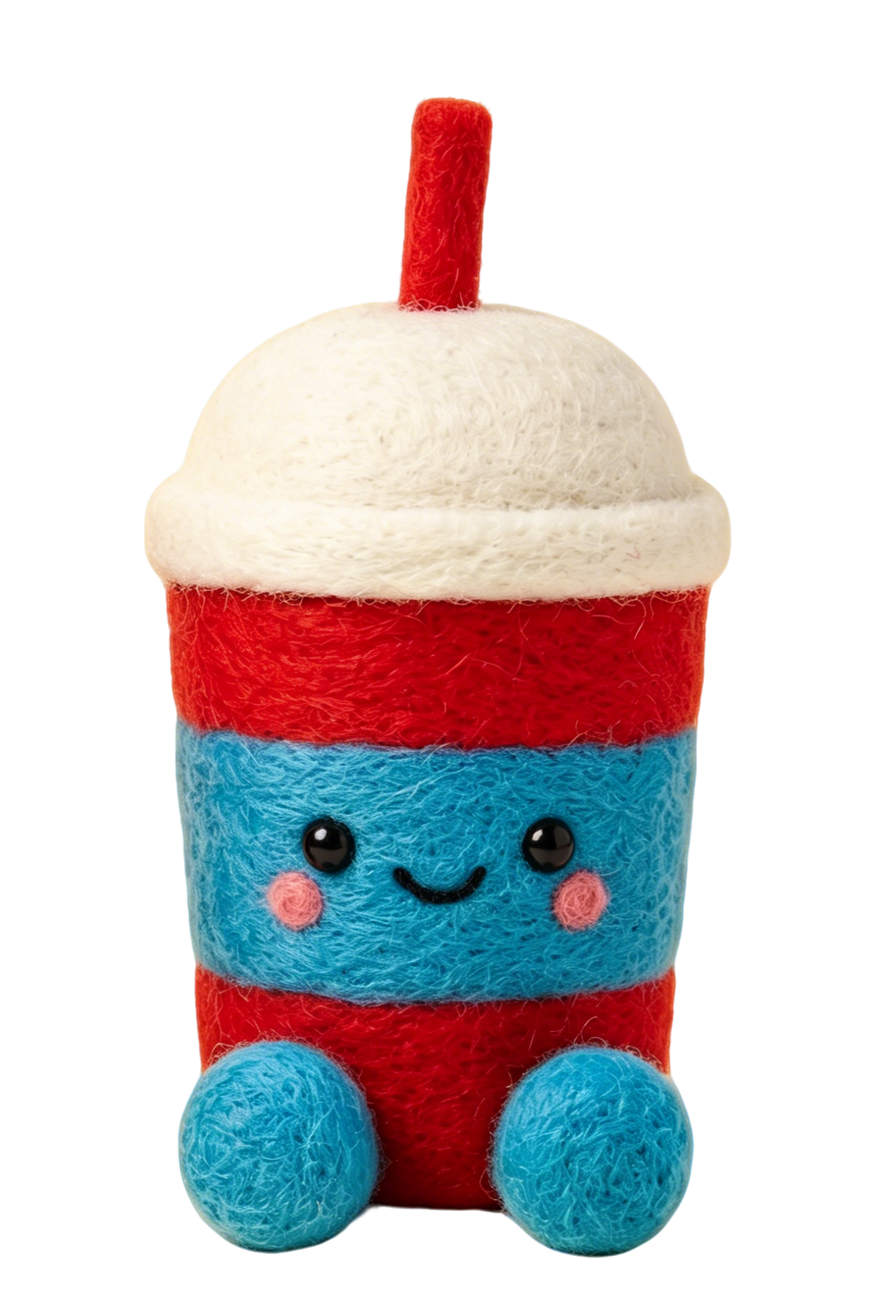 Kit de fieltrado con aguja de helado de fresa, set de manualidades DIY con lana afieltrada, herramientas, base de espuma e instrucciones, kit de muñeco de comida fácil para principiantes, decoración artesanal o manualidad para hacer un llavero para adultos, regalo de Navidad o cumpleaños