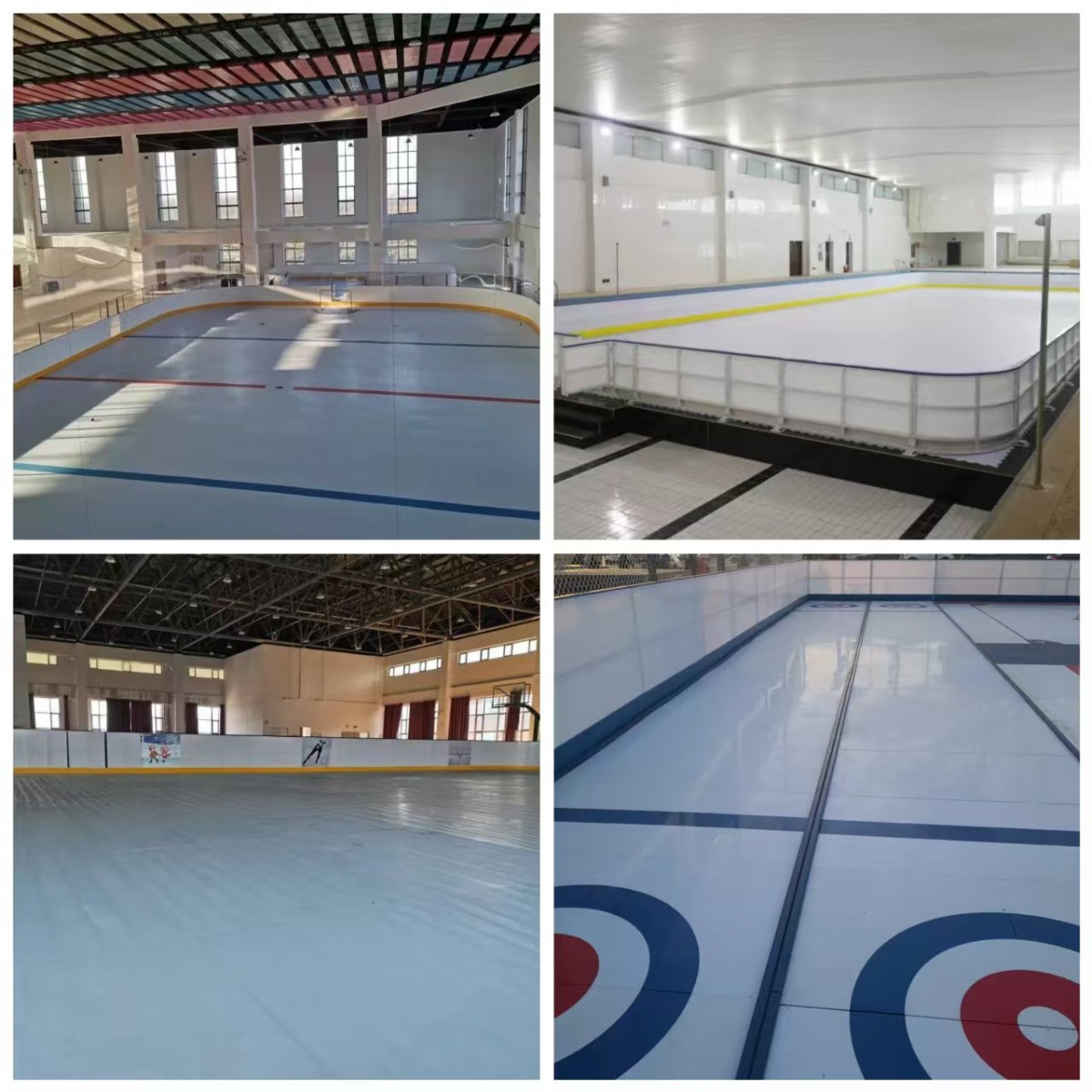 Tabla de hockey sobre hielo sintético