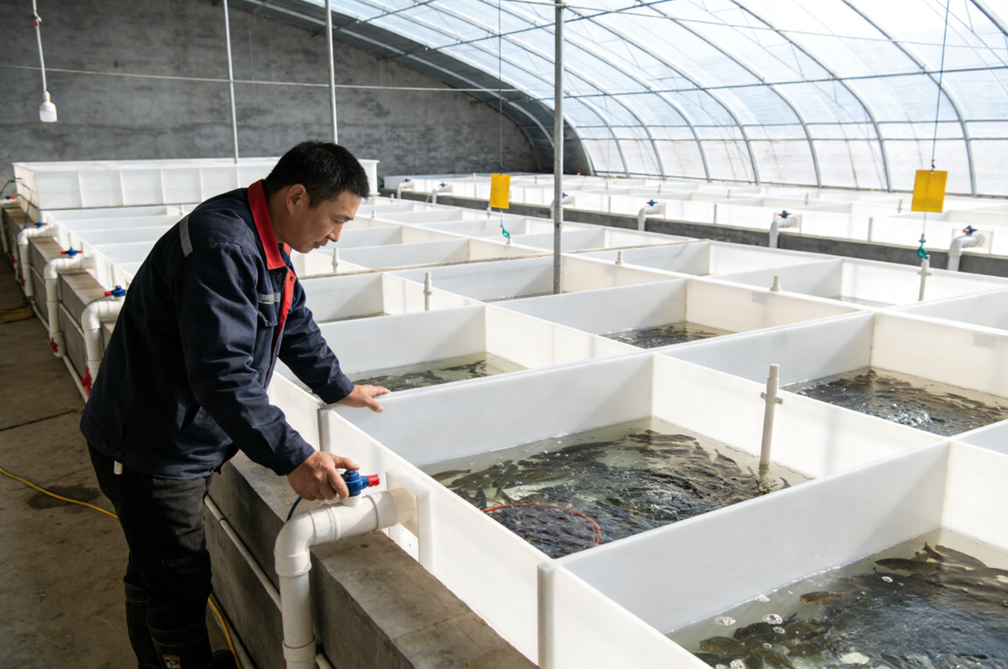 PP Estanque de Peces en Acuicultura Recirculante