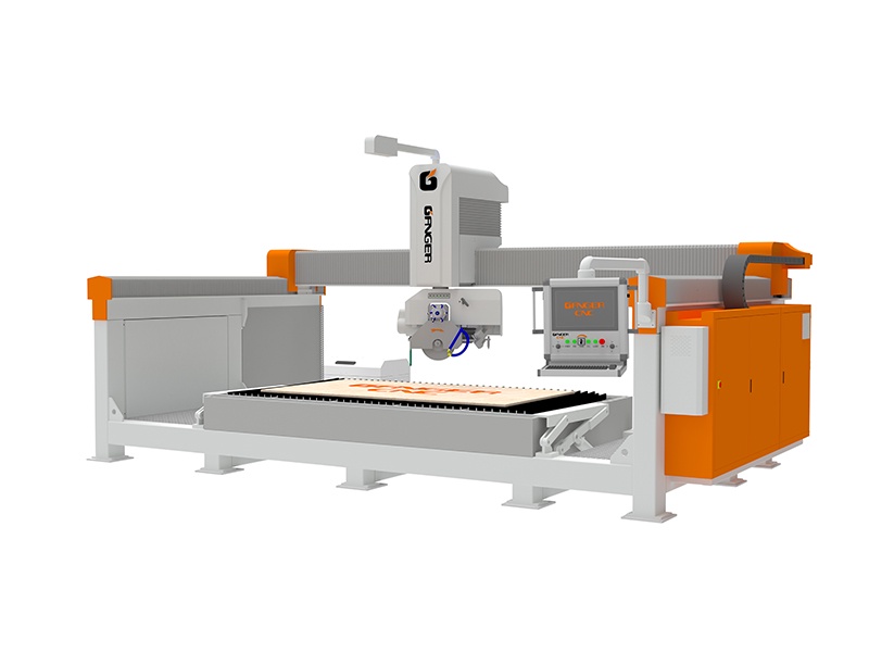 Machine de découpe à pont 5 axes GQ-3220DSW (Sawjet : lame de scie + jet d'eau)