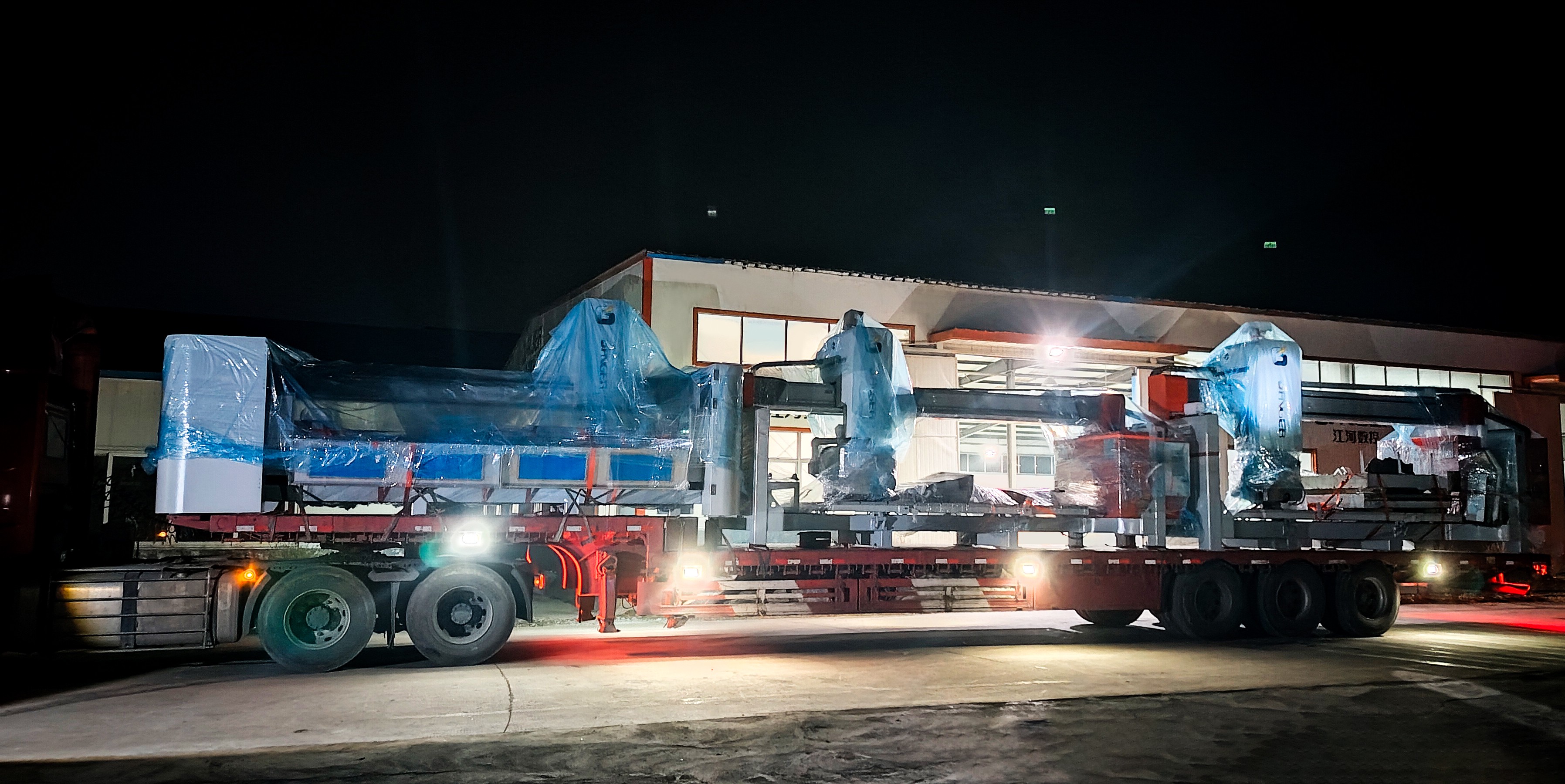 Expédition pour l'exposition GANGER : 3 machines prêtes pour le salon Xiamen Stone Fair