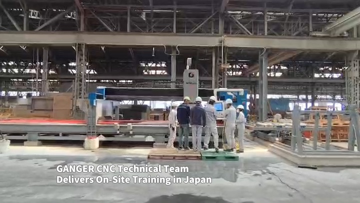 L’ingénieur CNC de Ganger dispense au Japon une formation spécialisée sur la GQ-3220DL