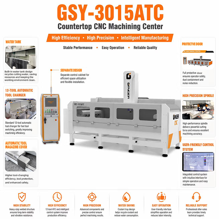 Centre d’usinage CNC de table GSY-3015ATC