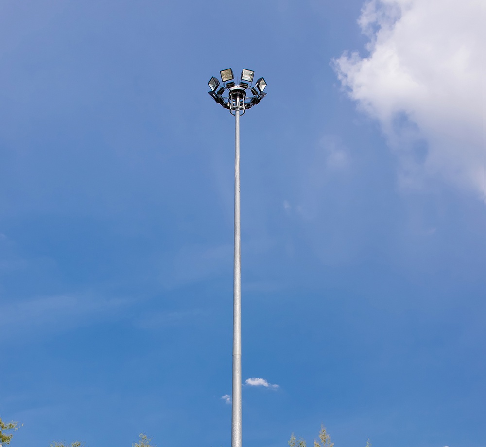 How to do maintenance on high pole lights?