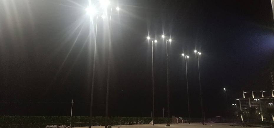22.5-meter double 120W project at an international conference center in Shandong