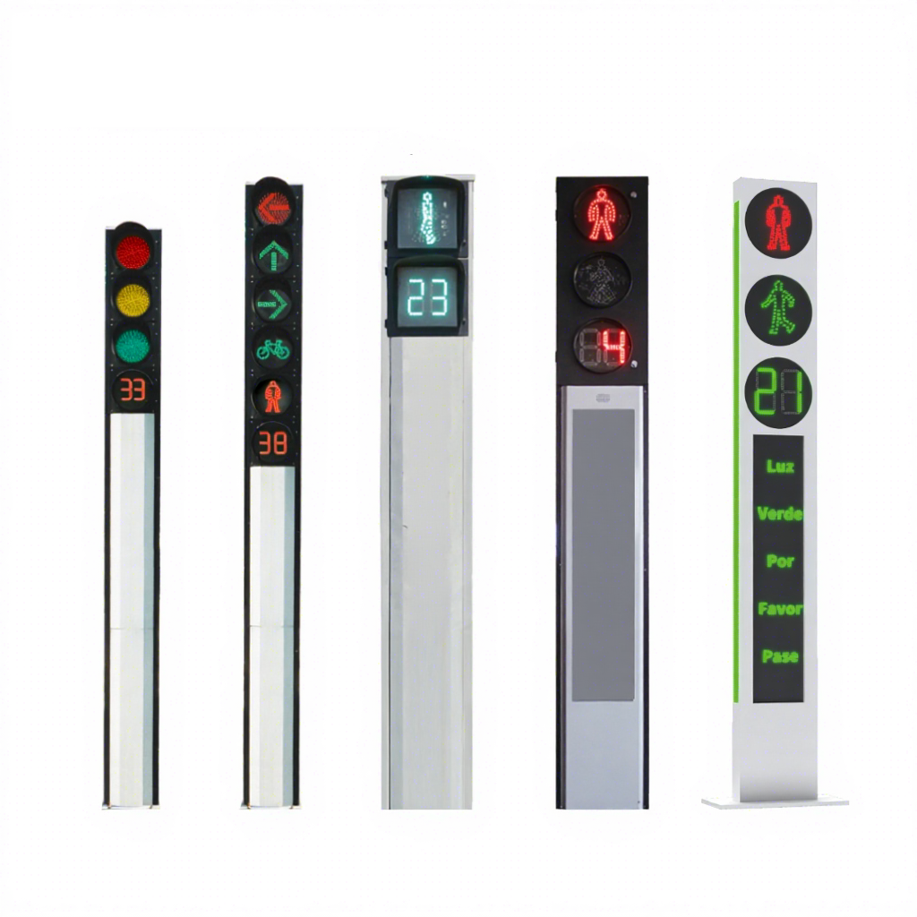 Full screen LED traffic light with countdown timer IP65