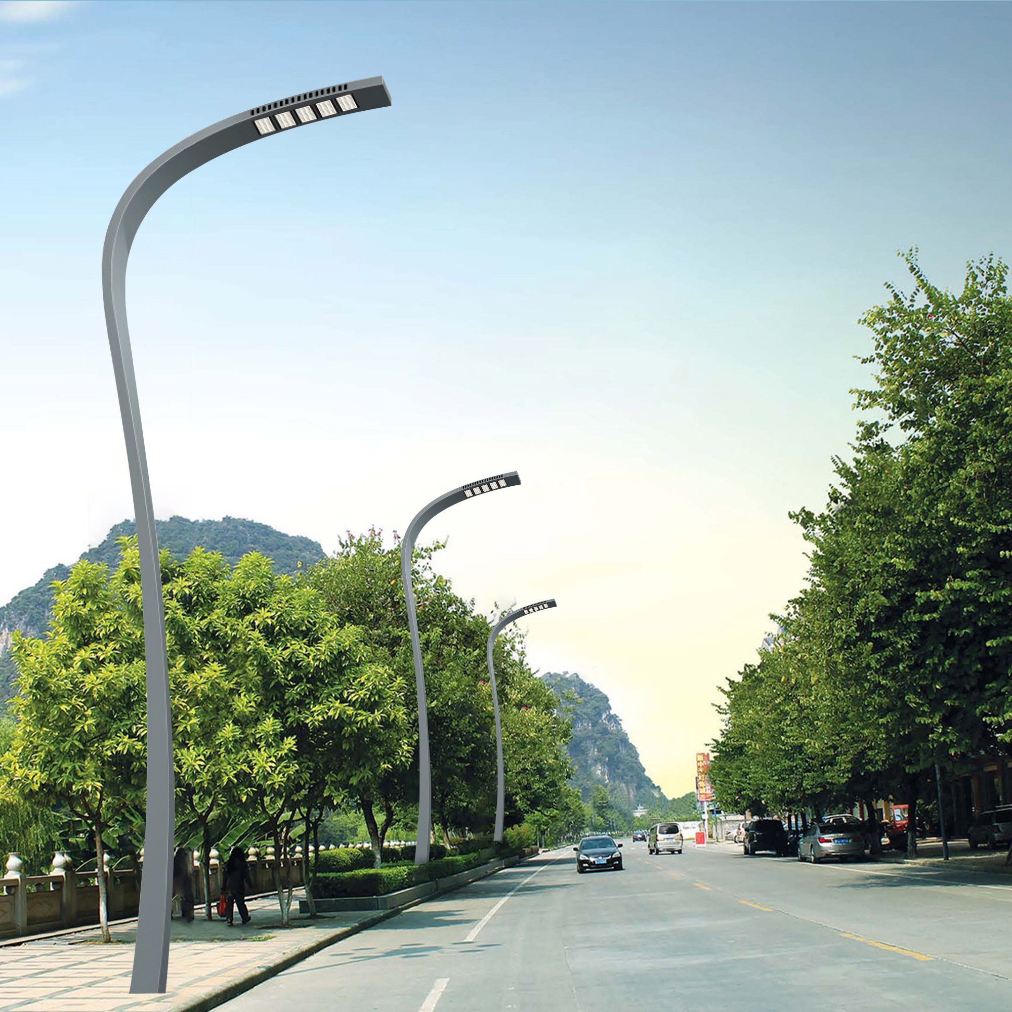 IP65 multifunctional outdoor street lamp post