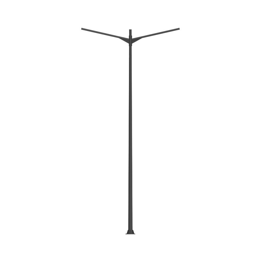 Galvanized steel square outdoor street lamp pole 3m-14m