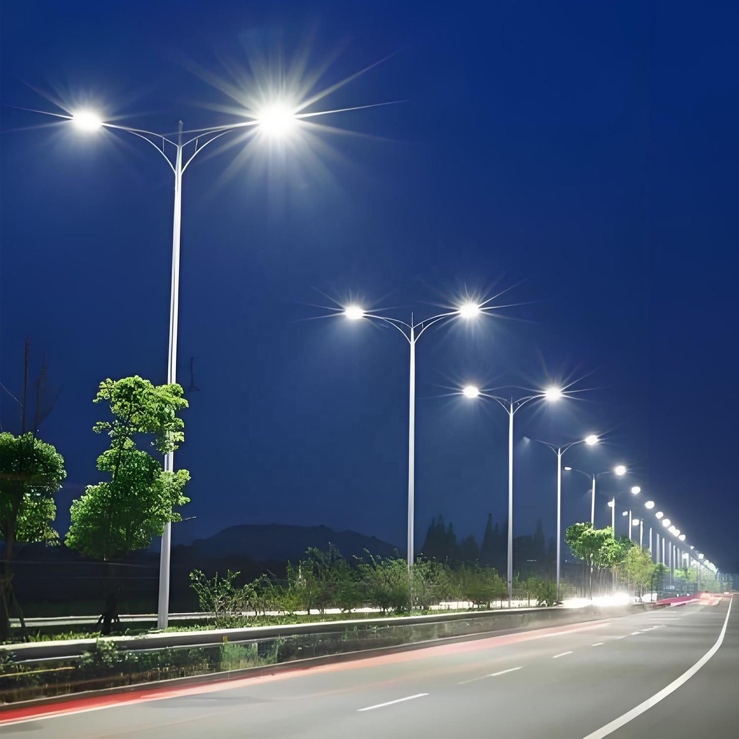 Durable and crack resistant IP65 AC/DC aluminum alloy LED street light